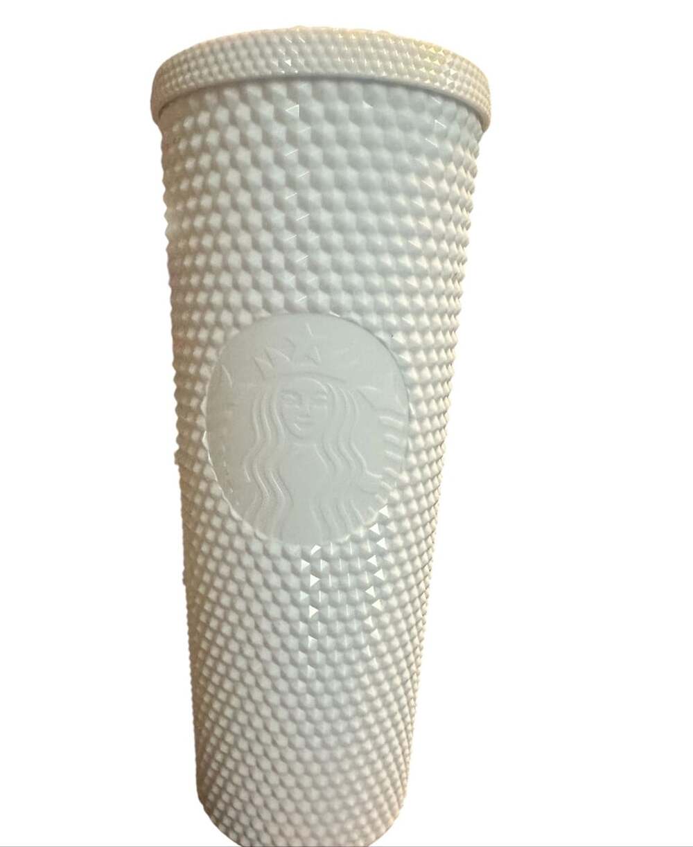 Starbucks Studded Cold Cup Size 24 OZ / 710 ML White Tumbler